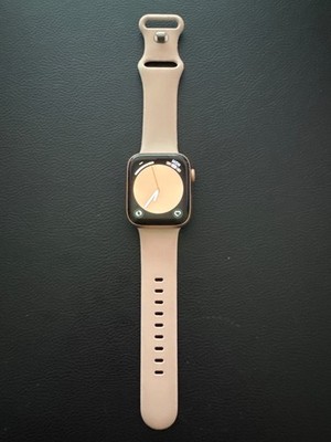 Apple Watch Series 6 44mm Gold Aluminum Case with Pink Sand Sport Band - Regular