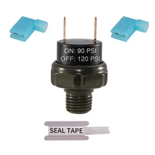 90-120 PSI Air Pressure Switch Tank Mount Type Thread 1/4 NPT 12V/24V for