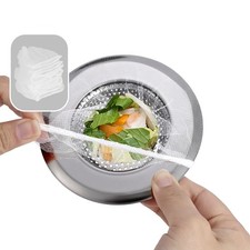 Kitchen Sink Drain Strainer Combination 100 Pieces of Sink Strainer Net Bags ...