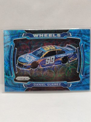 2021 Panini Prizm #66 Daniel Suarez NASCAR Racing Blue Scope Prizm 37/99