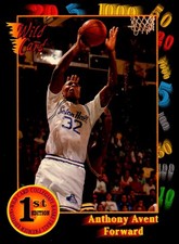 1991 Anthony Avent Wild Card BASKETBALL #6 Seton Hall Pirates