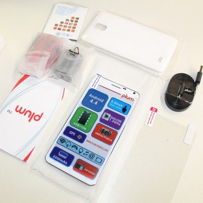 Kids Play Phone PLUM Pilot Plus Z550 Unlocked Smartphone White 8GB In Box