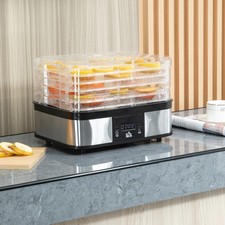 5 Tier Food Dehydrator, 245W Muti-Food Dryer w/ Adjustable Temperature Black