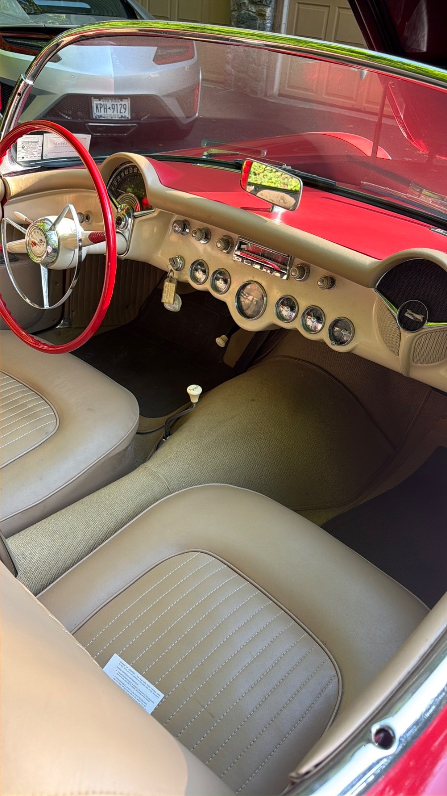 1955 Red Chevrolet Corvette   | C1 Corvette Photo 2