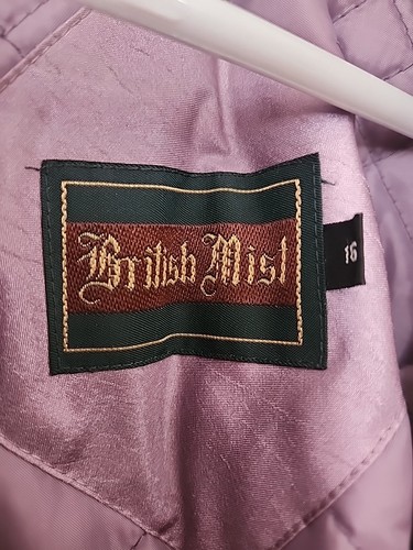 Gabardina British Mist para mujer talla 16 larga con botones delanteros chaqueta con cinturón - Imagen 3 de 17