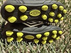 Umbro Finale Soccer Cleats Black/Green Quilted Toe Box Lace Up Youth Size 13 — photo 5