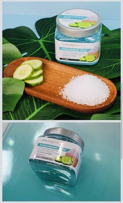 SpaScriptions Hyaluronic Acid Exfoliating Body Scrub Sea Salt Cucumber 21 oz