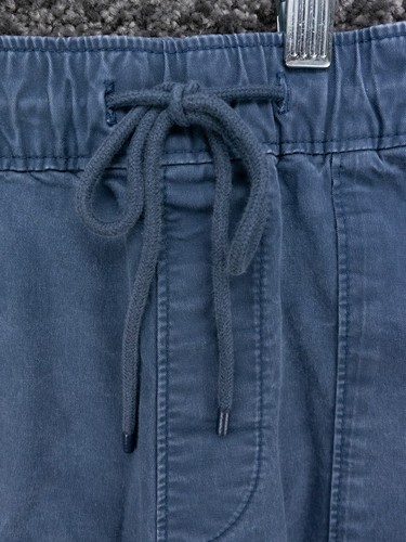 Abercrombie & Fitch Shorts Mens Medium Navy Blue Pull On Elastic Waist Stretch - Picture 6 of 13