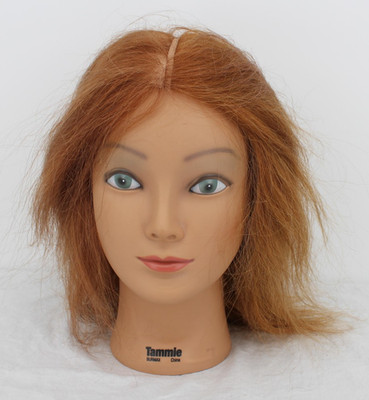 Burmax Tammie Hair Mannequin Head Female Brown Cosmetology Practice Training