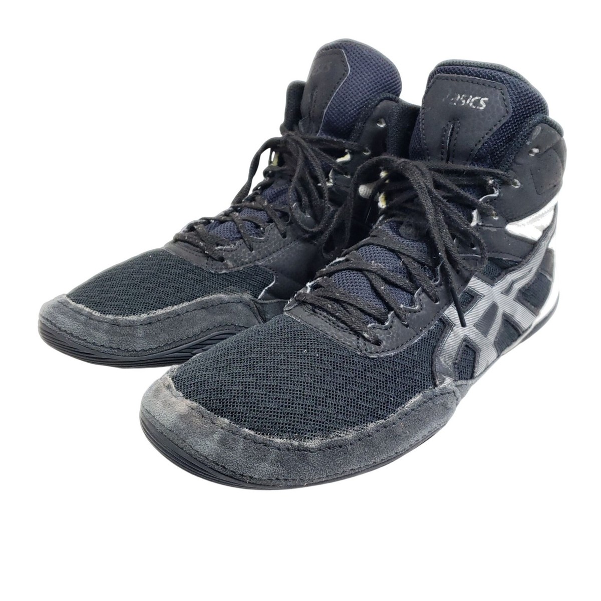 ASICS Matflex 6 Wrestling Shoes‎ Men\'s 10.5 Black White Gum Sole Boxing Training Asics Mens Wrestling Shoes 1081A021 Matflex6 Athletic  main image 3