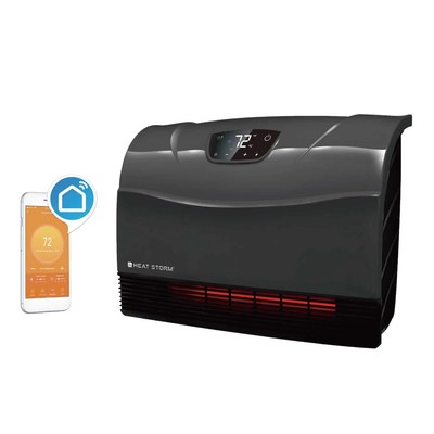 1500 Watt WiFi Infrared Wall Space Heater with Touch Screen Remote Control