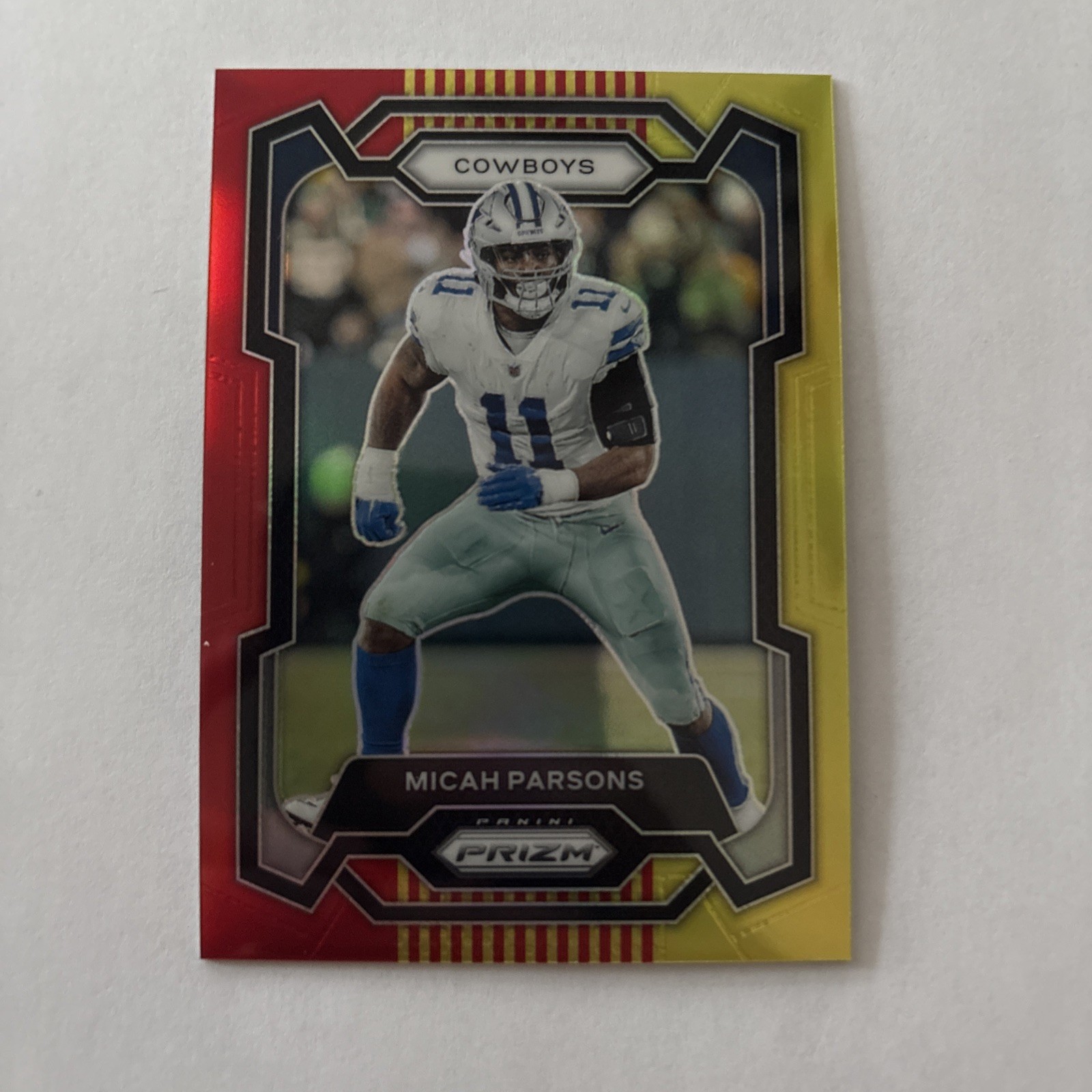 2023 Panini Prizm - Micah Parsons #78 Red & Yellow Prizm /44