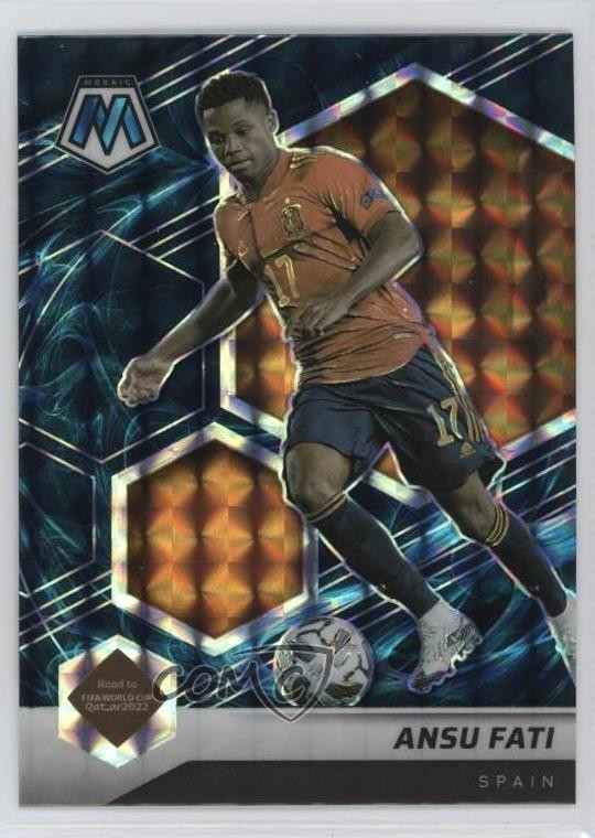 2021-22 Panini Mosaic FIFA Road to World Cup Genesis Prizm Ansu Fati #124 00jj
