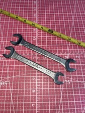 Nos Napa Usa Ndg18 Ndg20 916 X 12 In 58 X 916 Sae Open End Wrench Set