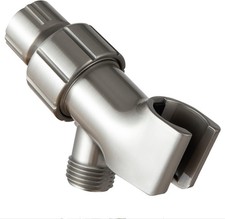 OFFO Shower Head Holder for Handheld Shower Head, Brushed Nickel Adjustable Show