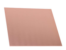 1 Pcs Pure Copper Sheet, 12" X 12", 18 Gauge 1.02Mm Thickness No Scratches Prot