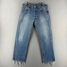 Vintage Levis Jeans Mens 36x34 Fits 34x28 501 Straight 90s Made in USA