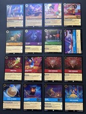 Disney Lorcana - Set 5 Shimmering Skies - 16 Card Lot COLD FOIL C U RARES NM
