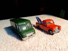 Tri-ang spot on Commer security van and Land rover recovery (rebuild)