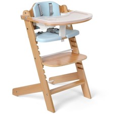 Natural Wooden 3-in-1 Convertible High Chair for Babies Toddlers Adjustable