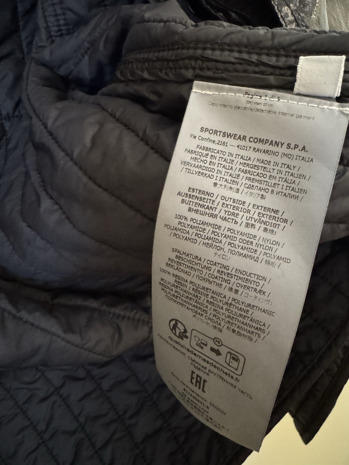 Stone Island Glass Cover-TC Jacket Black Large - product detail image 10