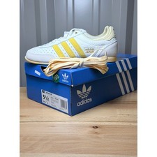 Adidas Japan IG2011 Women  s Off White / Spark Yellow Size 5.5 New 