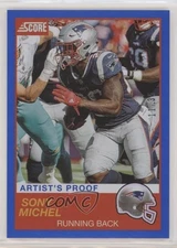 2019 Score Artist Proof 11/35 Sony Michel #143 3l1