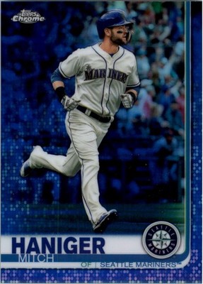 2019 Topps Chrome Blue Refractors #138 Mitch Haniger /150 - BB
