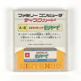 Konami Exciting Billiard Famicom Disk System Game Card Included