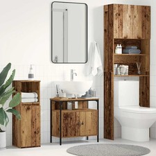 Armoire Lavabo de Salle de Bain Placard Meuble de Rangement Toilette vidaXL