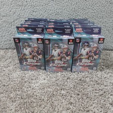 2025 Topps Chrome Football Hanger Box Factory Sealed Lot of 15 NFL  