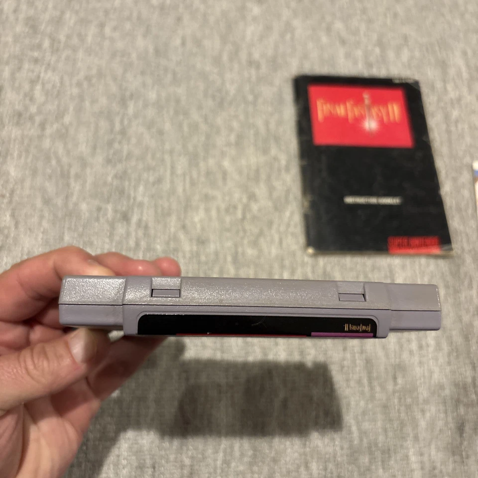 FINAL FANTASY II (SNES) Game - Includes game,manual, poster - TESTED! - Image 3 of 4