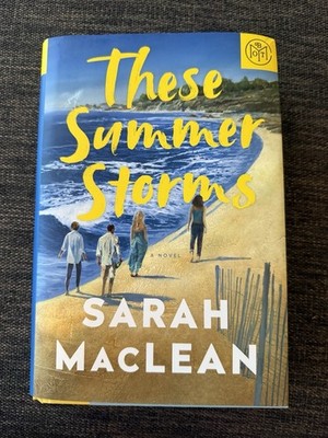 These Summer Storms A Novel by Sarah MacLean Hardcover BOTM July 2025 Like New