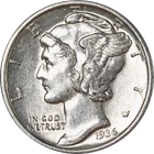 1936-D Mercury Dime