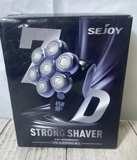 SEJOY 5-in-1 Electric Bald Head Shaver Wet Dry Razor Trimmer Grooming Kit Men