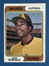 1974 Topps Dave Winfield #456 Rookie Card San Diego Padres. rookie card picture