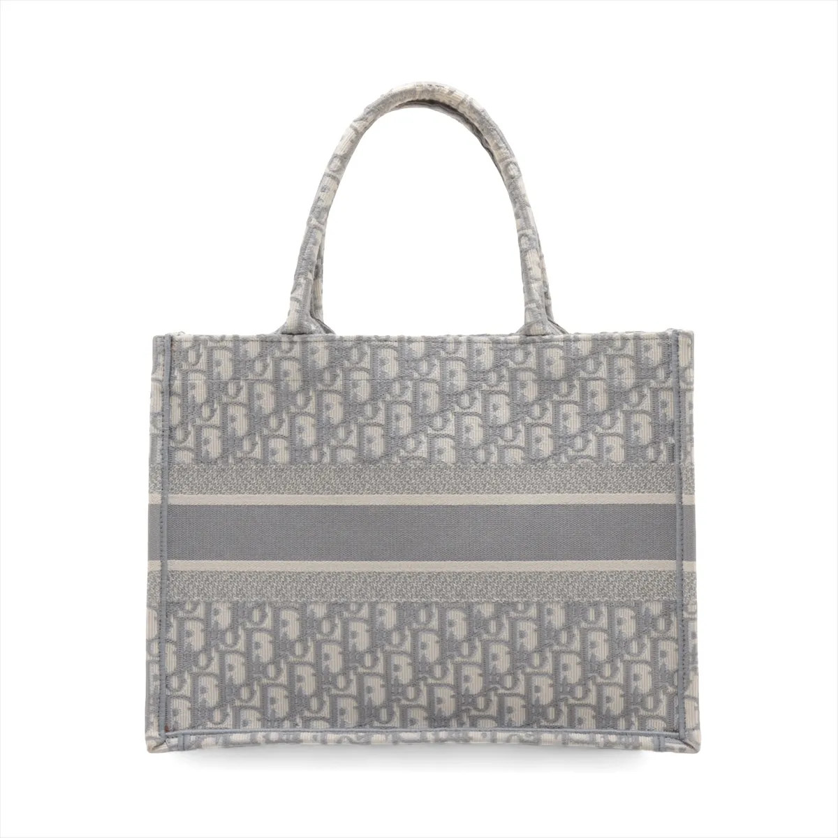 Christian Dior Oblique Book Tote Medium canvas Tote bag Gray open papers thumbnail 2