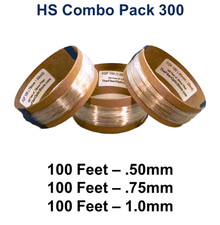 Fiber Optic Lighting Filament - 100ft of each thickness: .50mm .75mm  1.0mm