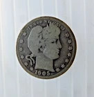1905-S  Barber Quarter - Circulated