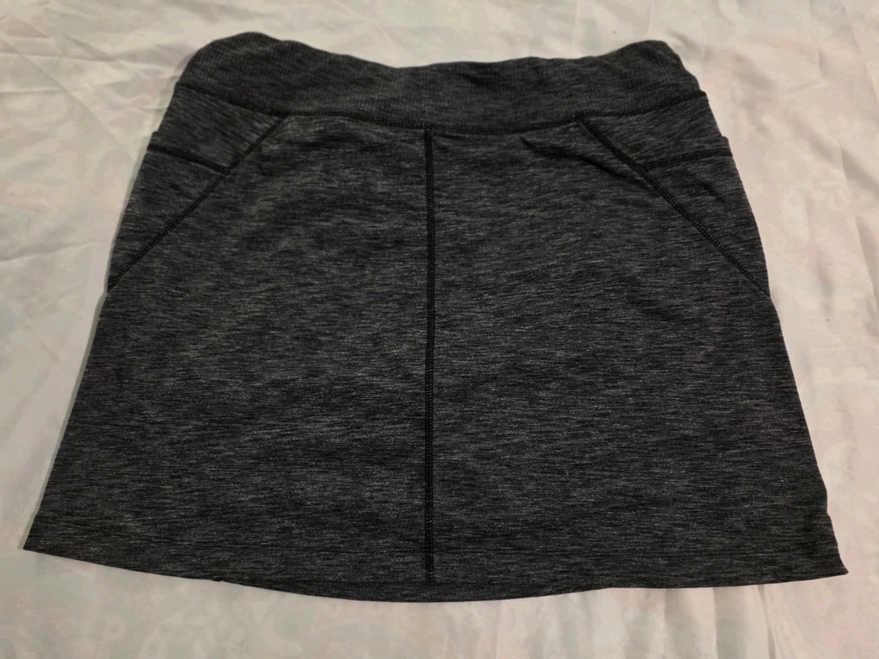 ATHLETA Excursion Athletic Skirt Skort Heathered … - image 2