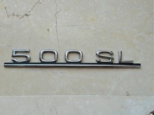 Orig. Mercedes-Benz Typenschild Emblem Schriftzug  500 SL W107 Oldtimer