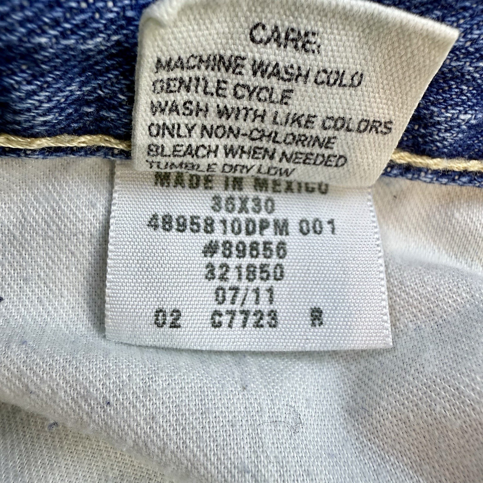 Polo Ralph Lauren Classic 867 Jeans Men's 36 x 30 Straight Leg Blue Denim Light thumbnail 15