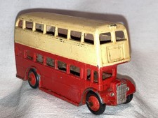 Dinky 29c Double Decker Bus, 3rd type, early issue with 6 vertical inside ribs.