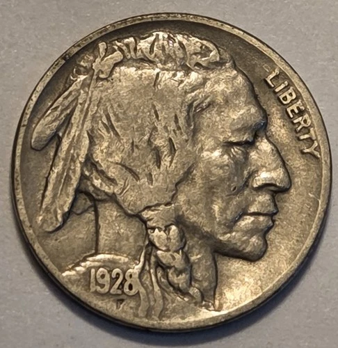Nicer low mintage 1928 P Buffalo Head Nickel