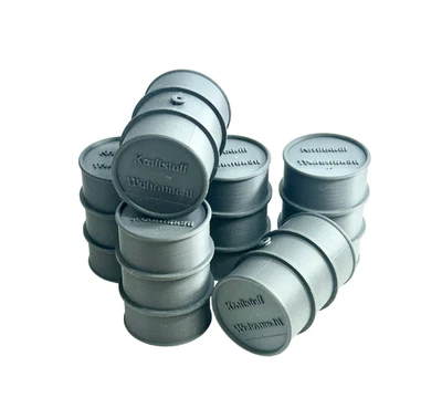 WK II WW2 Wehrmacht Benzinfass Fass 200 Liter Kanister Diorama 1:16 Panzer Zub.