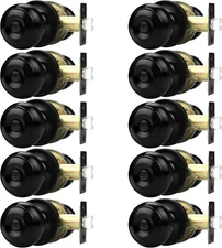 Probrico Bathroom Door Knobs, 10 Pack Interior Door Handles Privacy Function,