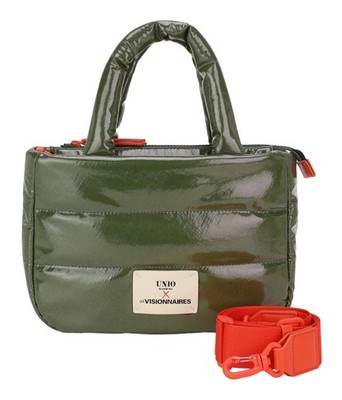Unio Hamburg x Les Visionnaires Lacquer Unio Cortina S Handtasche Khaki Neu