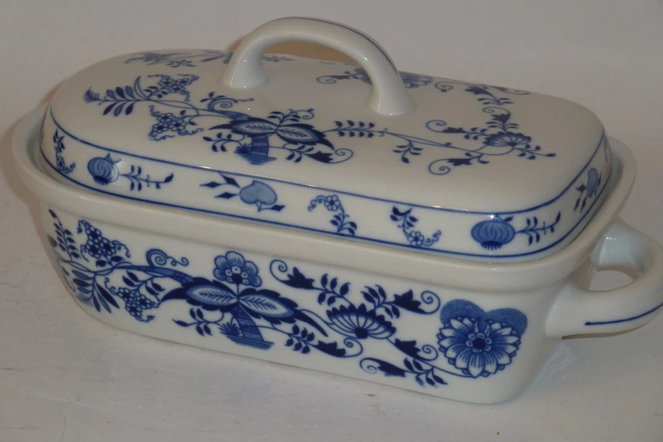 Zwiebelmuster Backform Klein 1,2L Original Bohemia Porzellan aus DUBI - Bild 2 von 4