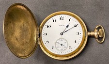 Elgin Antique Open Face Gold Filled Pocket Watch