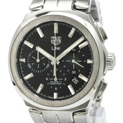 TAG HEUER Link Calibre 17 Chronograph Automatic Watch CBC2110 Polished BF590328